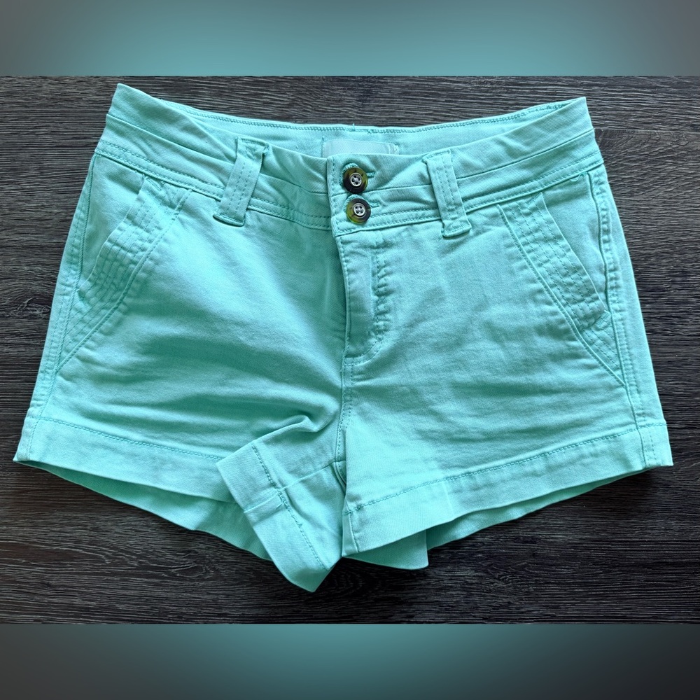 BKE Mint Green High Waist Women's Shorts, Size 24